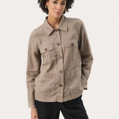 Elnora pellava blazer