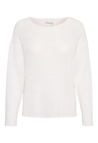 Diva Boxy neule, bright white - Image 2
