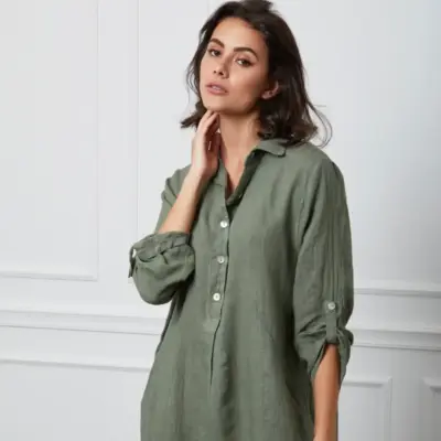 Pellavatunika eri väreissä